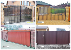 Ворота из профнастила